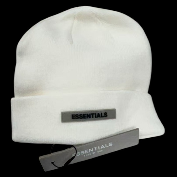 Essentials Other - Essentials Fear of God White Knit Beanie NWT One Size Streetwear Unisex